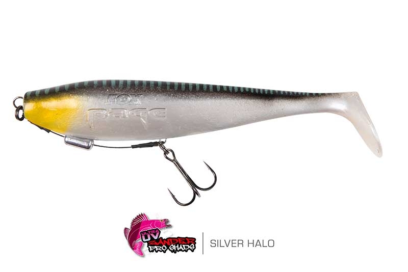 Zander Pro Shads Loaded 18cm UV Silver Halo